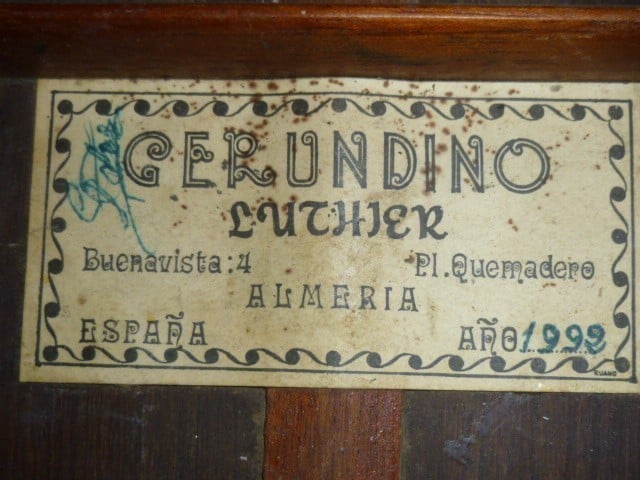Gerundino Fernandez 1992 Label