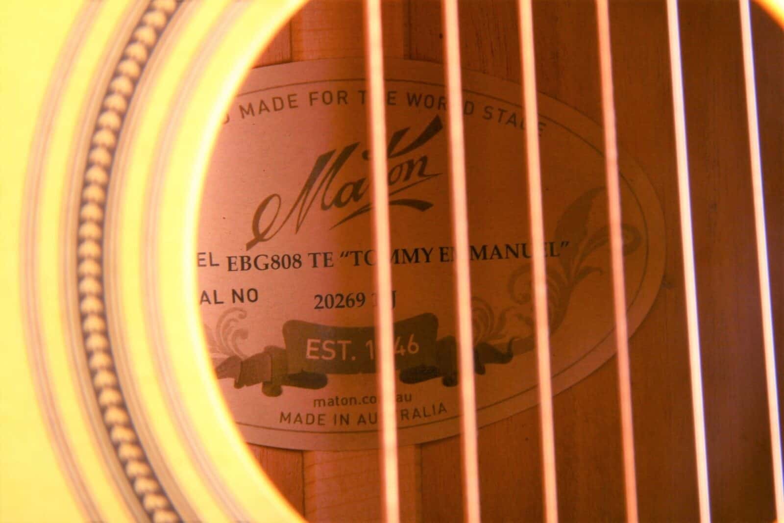 Maton Ebg 808 Te Tommy Emmanuel