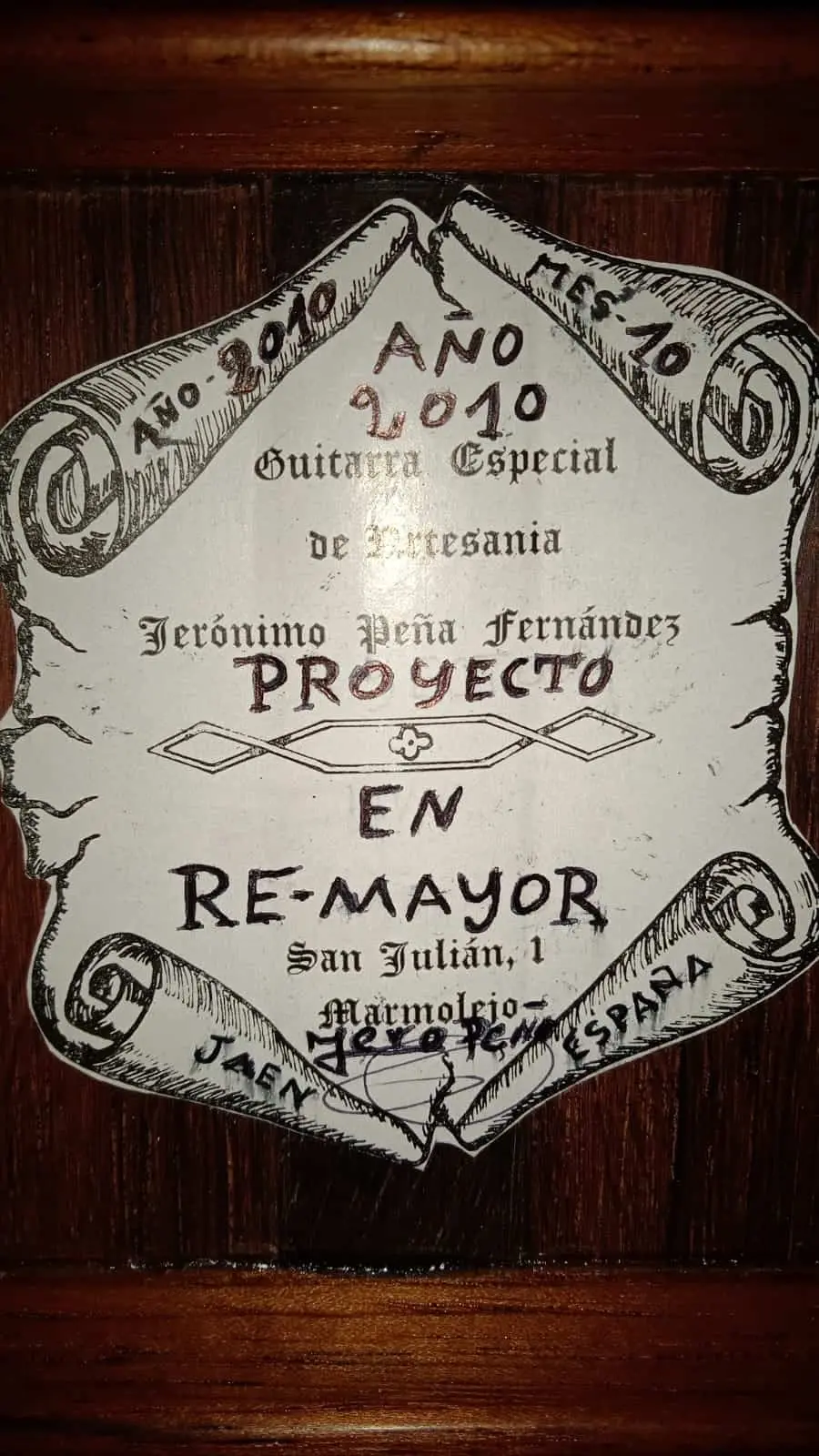 Jeronimo Pena 2010 &Quot;Andres Segovia&Quot; Re-Mayor