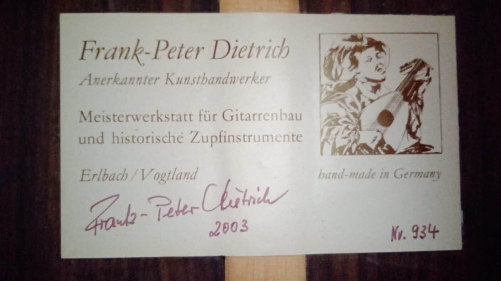 Frank-Peter Dietrich &Quot;Tosca&Quot; 2003