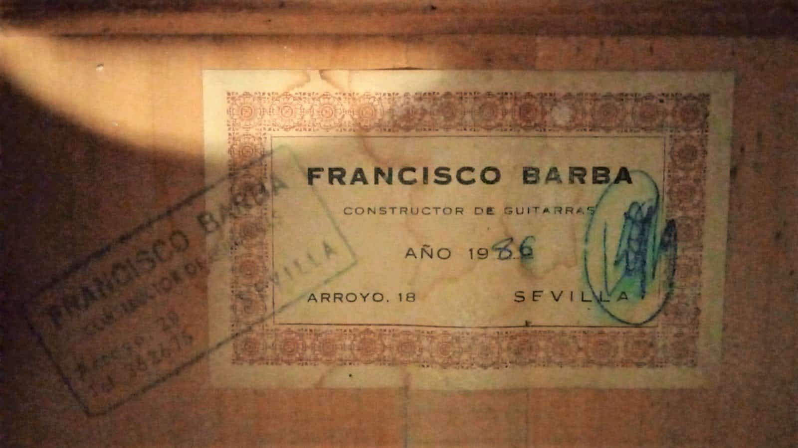 Francisco Barba 1986