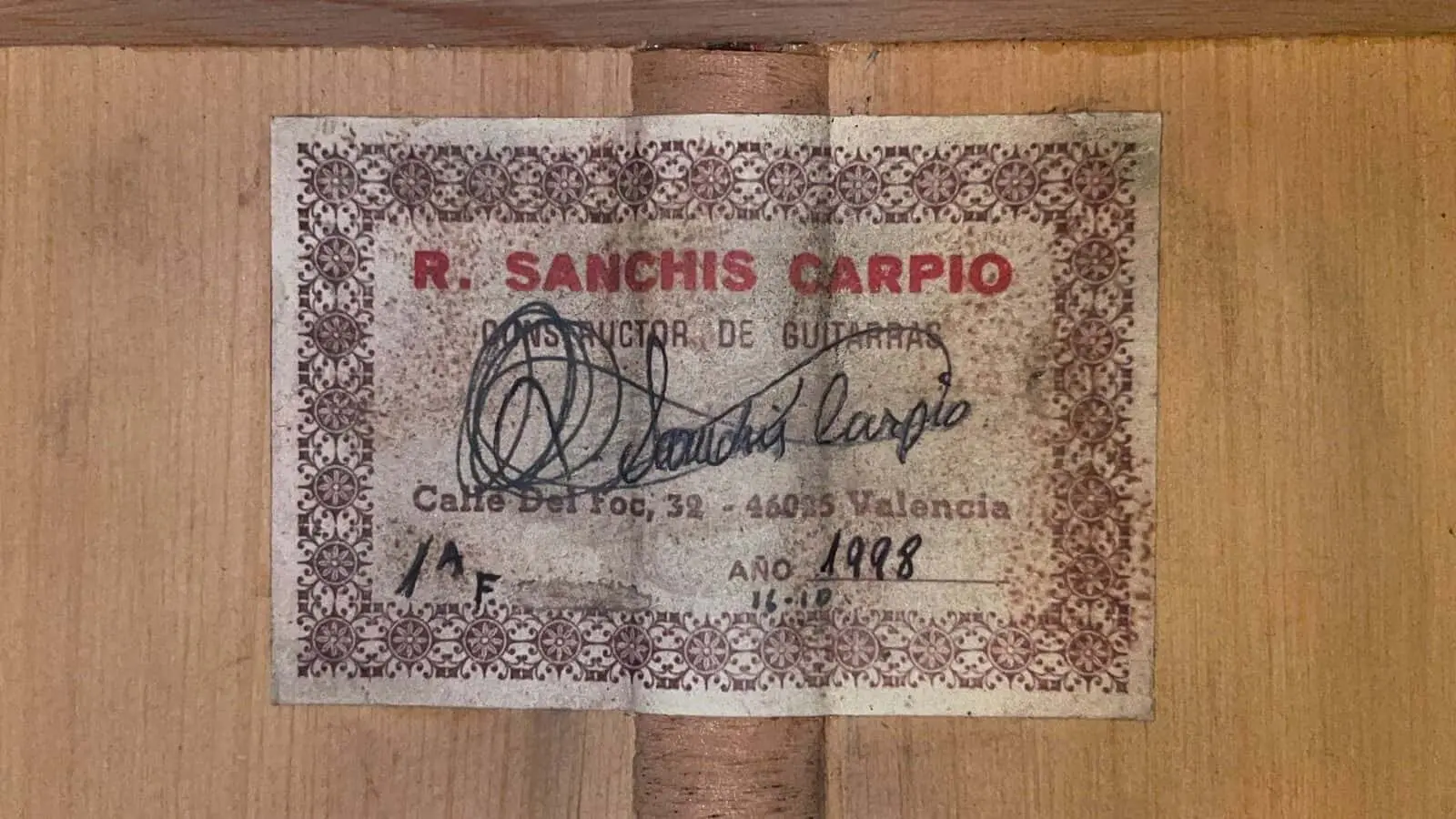 Ricardo Sanchis Carpio 1998