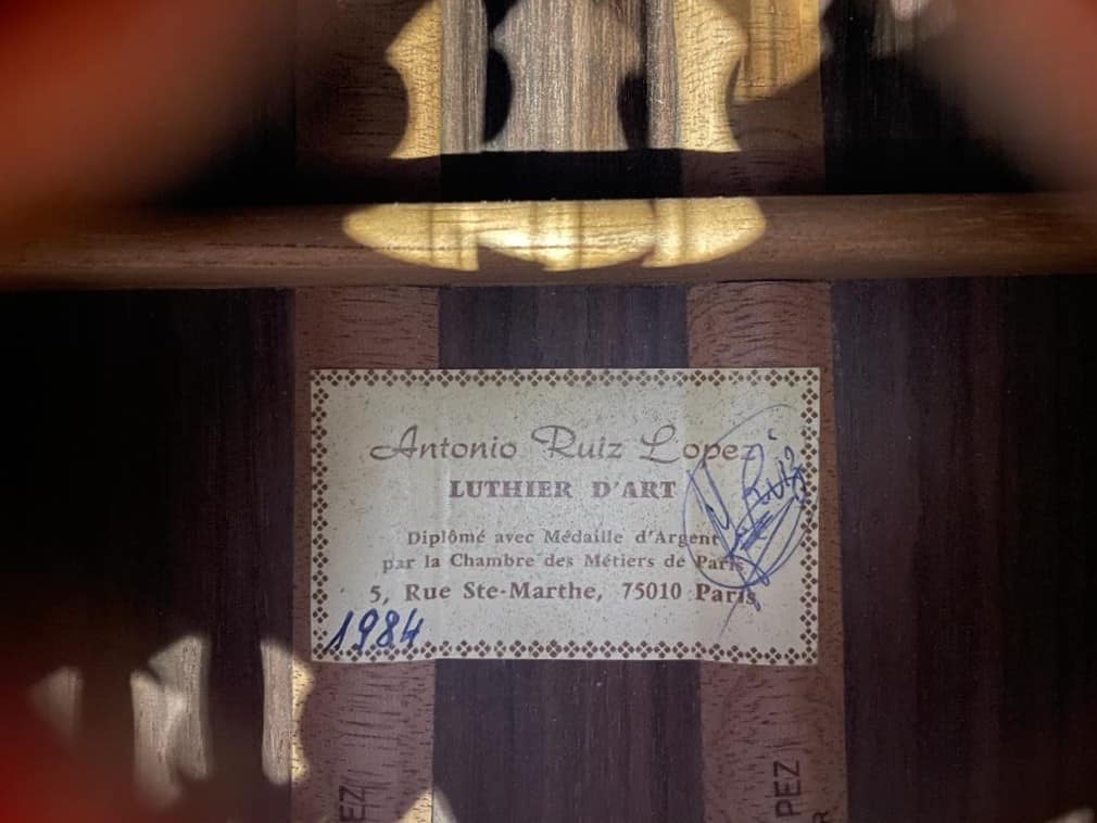 Antonio Ruiz Lopez 1984 Vihuela