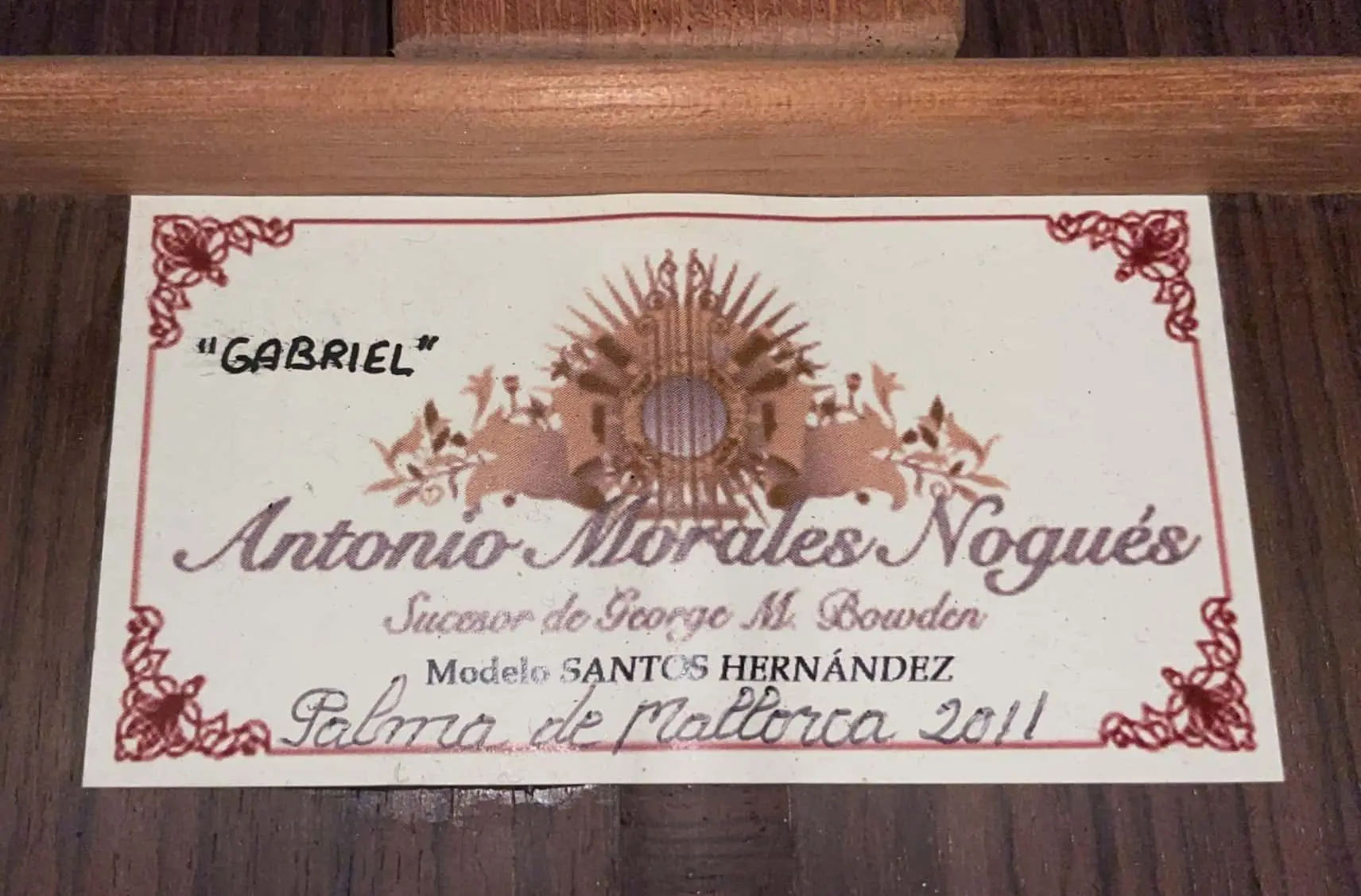 Antonio Morales Nogues 2011 &Quot;Santos Hernandez&Quot;