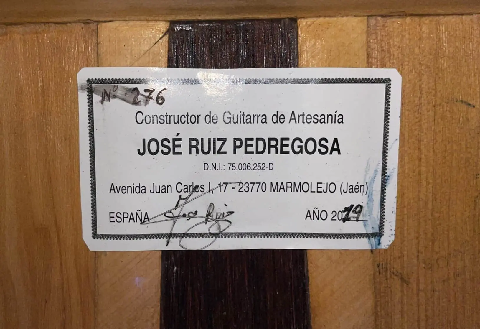 Jose Ruiz Pedregosa 2019