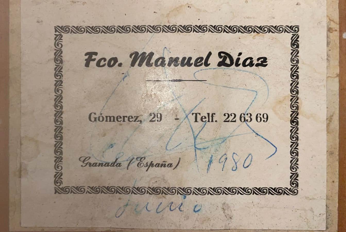 Francisco Manuel Diaz 1980