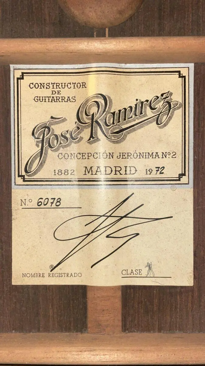 Jose Ramirez 1972 Classical Guitar