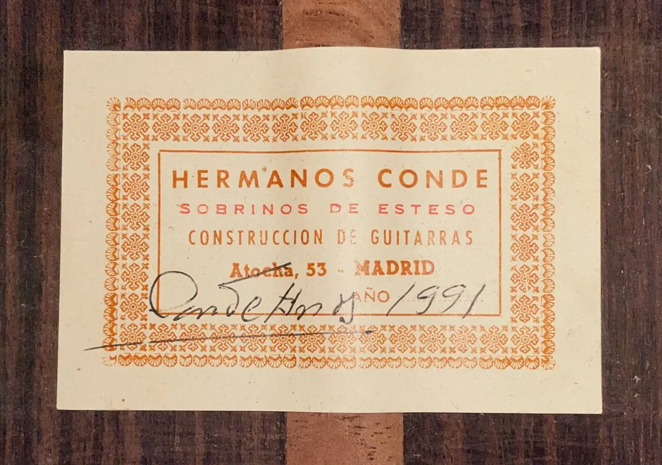 Julio Conde 1991 (Hermanos Conde)
