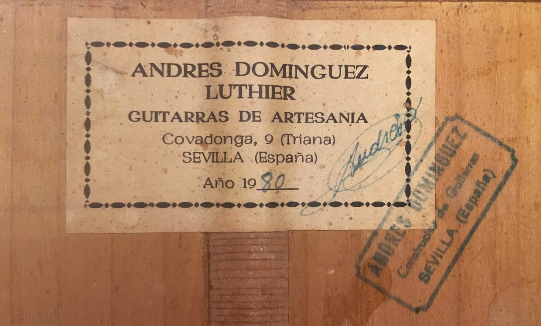 Andres Dominguez 1980 Flamenco