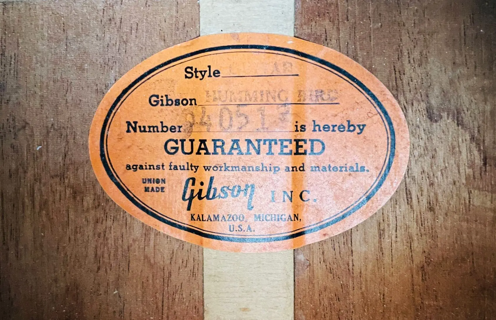 Gibson Hummingbird 1968