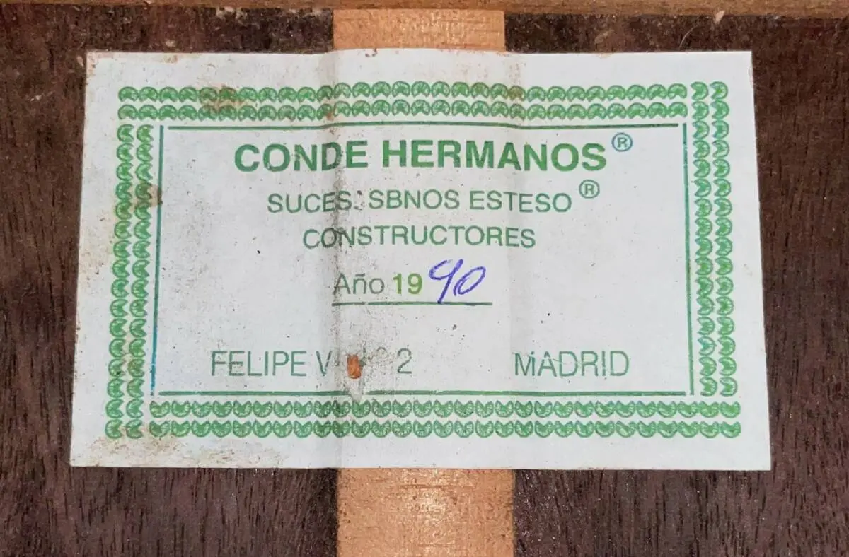 Felipe Conde 1990 (Conde Hermanos) &Quot;Negra&Quot;