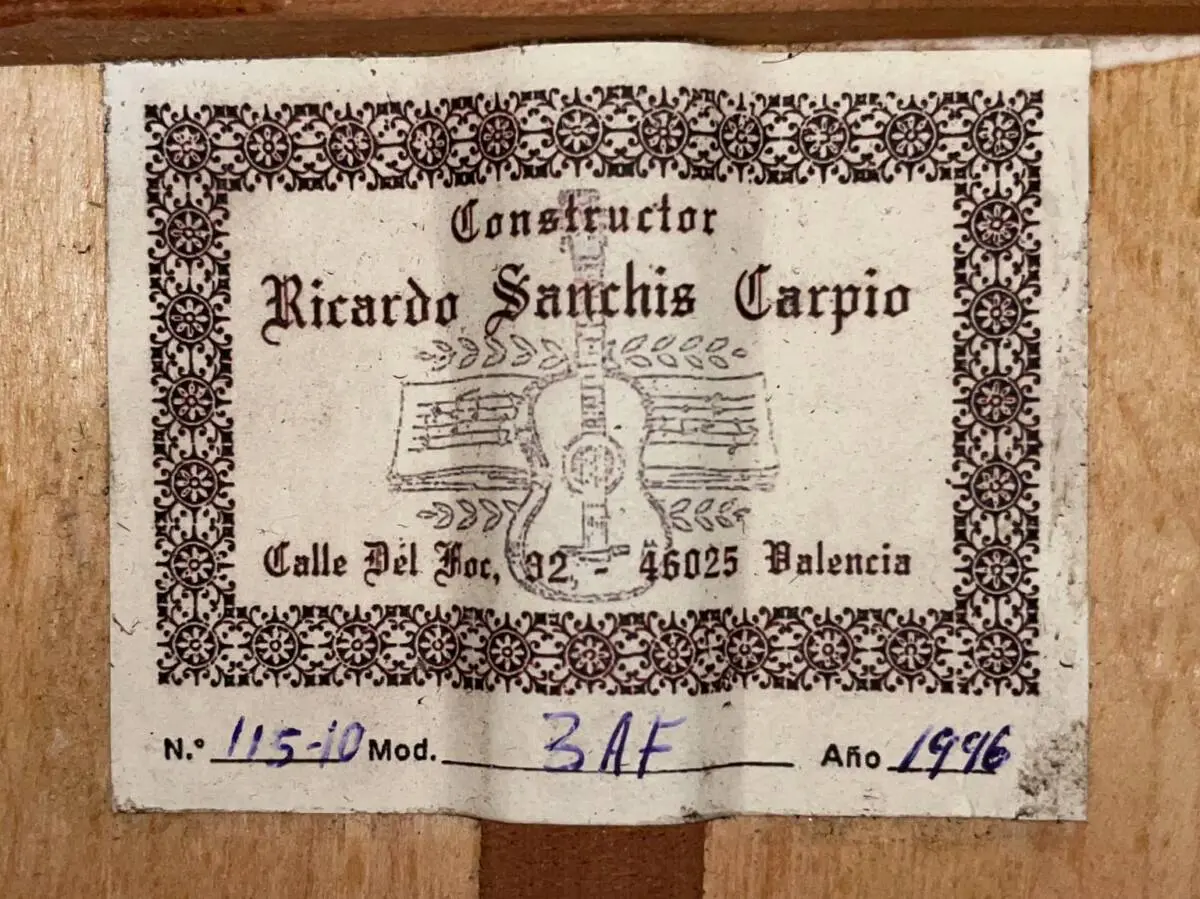 Ricardo Sanchis Carpio 3Af 1996