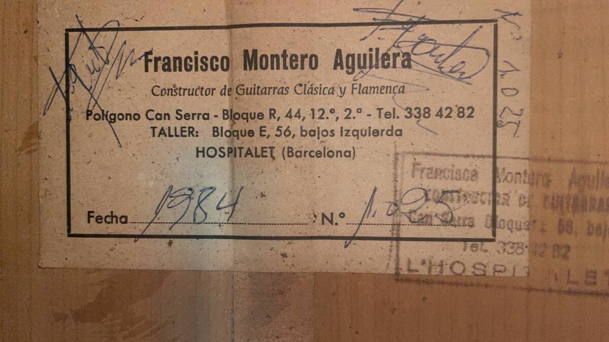 Francisco Montero Aguilera 1984 Flamenco