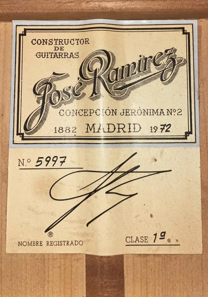 Jose Ramirez 1972 1A &Quot;Flamenco&Quot;