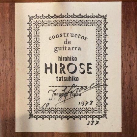 Hirohiko Hirose Tasuhiko model 10 1978 - Vintage Guitar World