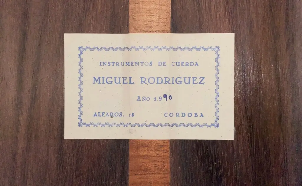 Miguel Rodriguez 1990 “Segunda”