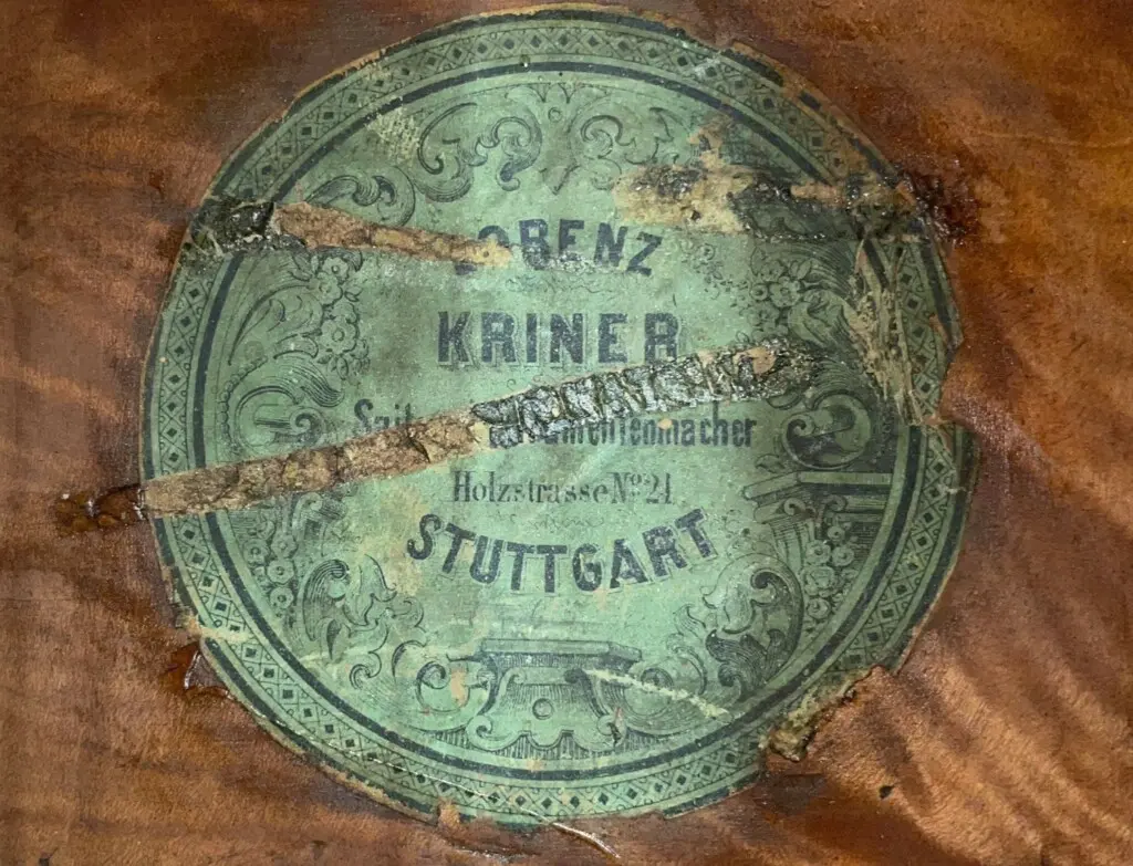 Lorenz Kriner Ii ~1870 Terz Guitar – Bild 14