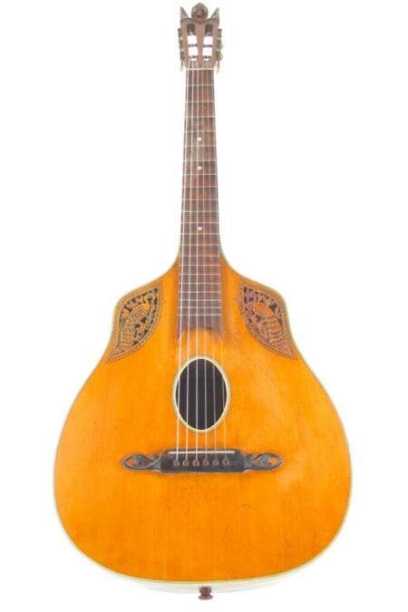 Coat of arms romantic guitar ~1910