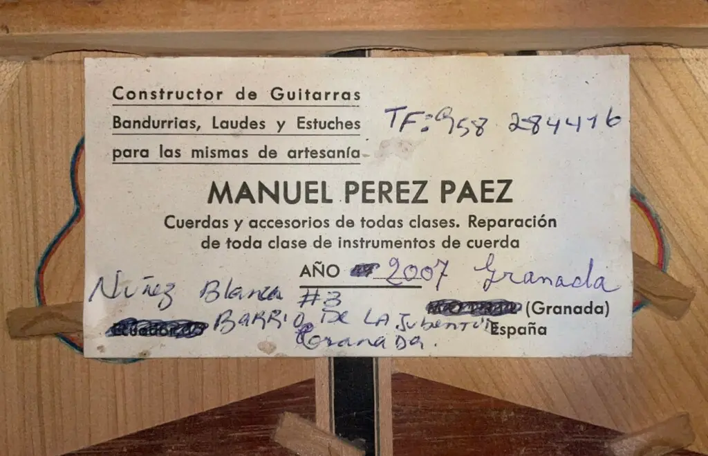Manuel Perez Paez 2007 &Quot;Recuerdo Granada&Quot;