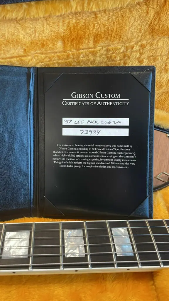 Gibson Custom Shop Wildwood Spec 1957 Les Paul Custom