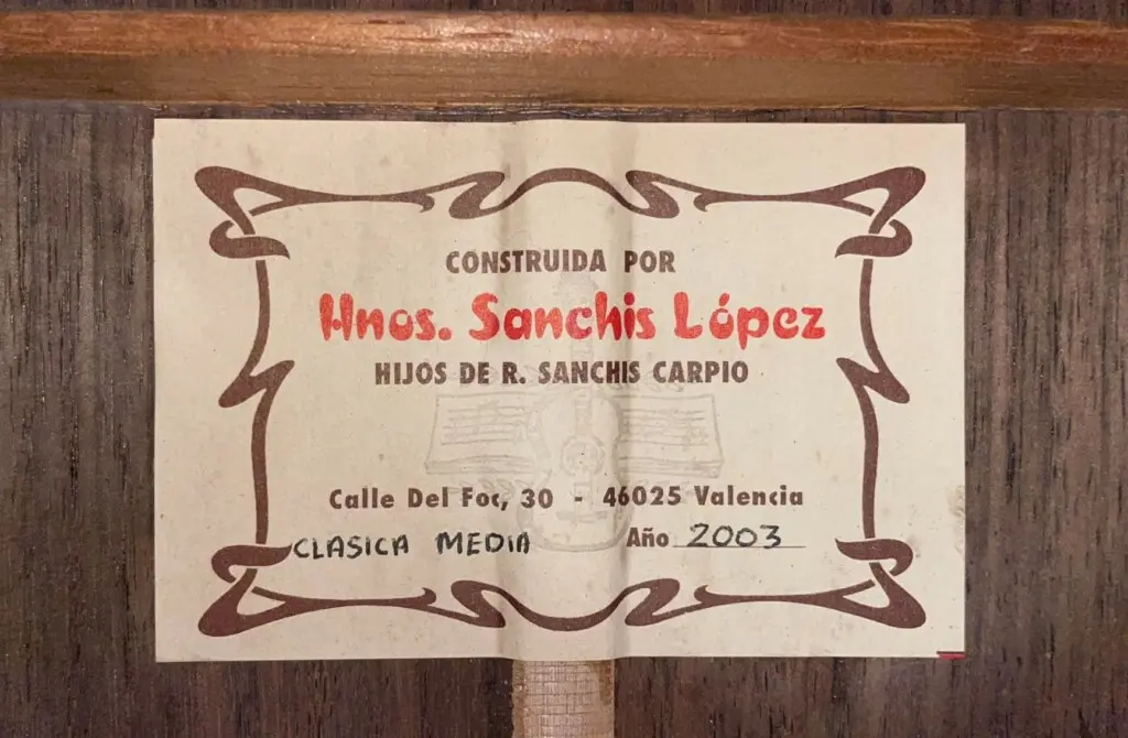 Hermanos Sanchis Lopez 2003 &Quot;Clasica Media&Quot;