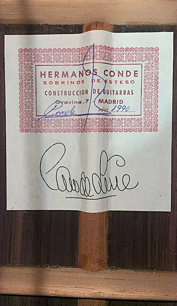 Hermanos Conde 1990 “Paco De Lucia Special”