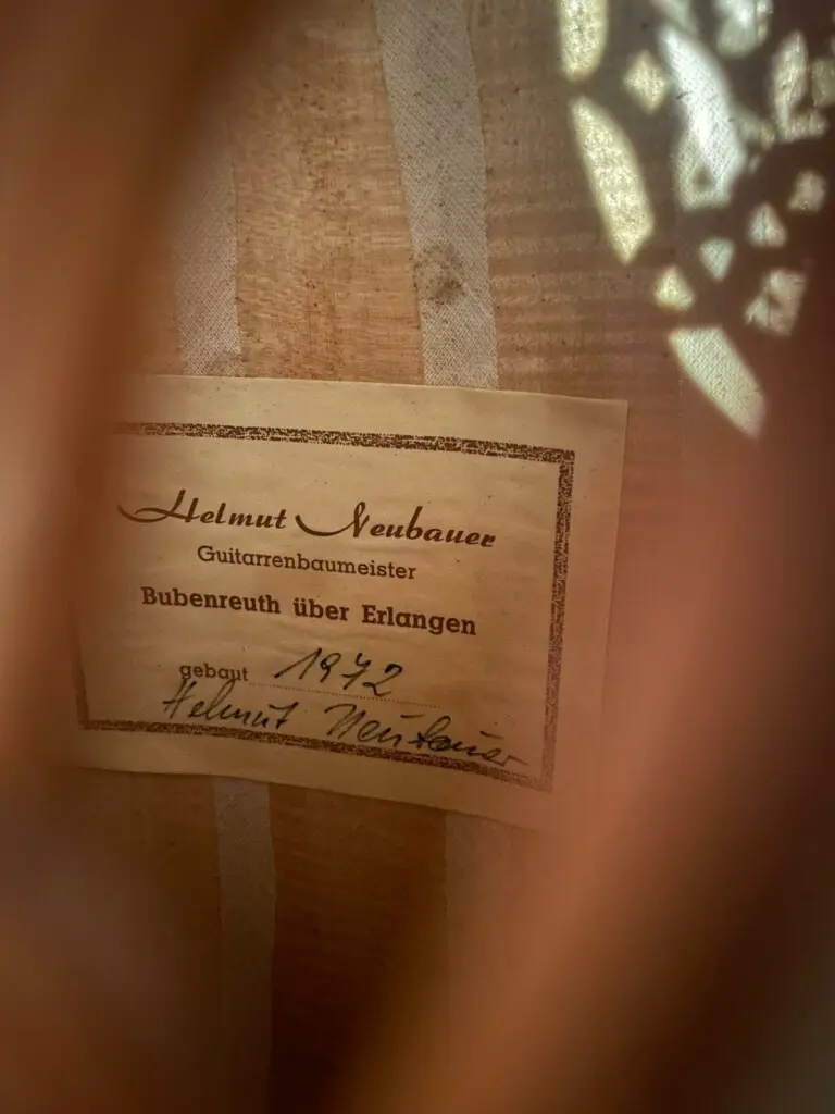 Helmut Neubauer 1972 Guitar Lute