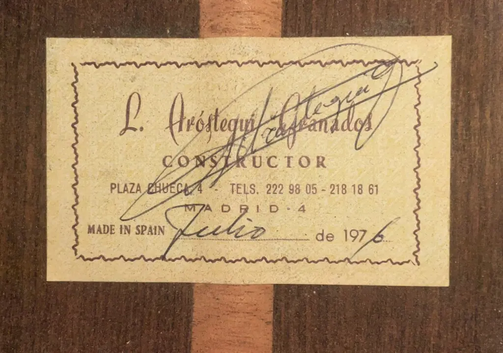 Luis Arostegui Granados 1976