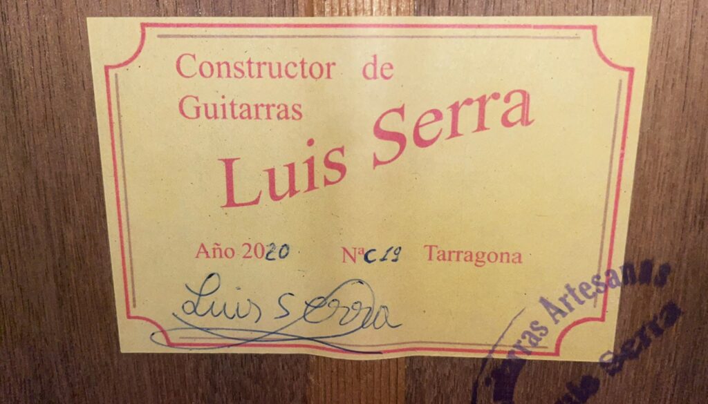 Luis Serra 2021 Classical Guitar