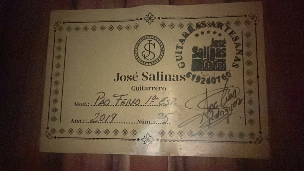 Jose Salinas 2019 Negra Flamenco Guitar