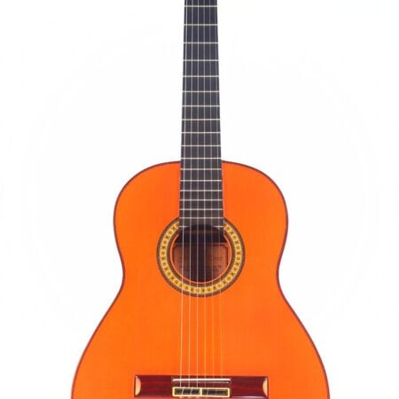 セミアコースティックギター オレンジグラデーション ジェロニモ・ペレス 2013 フラメンコギター - Vintage Guitar World