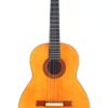 Die Marcelino López Nieto 1959 Flamenco-Gitarre hat eine natürliche Holzoberfläche, ein dunkles Griffbrett und Nylonsaiten. Sie ist aufrecht vor einem schlichten weißen Hintergrund abgebildet. Die Marcelino López Nieto 1959 Flamenco-Gitarre hat eine natürliche Holzoberfläche, ein dunkles Griffbrett und Nylonsaiten. Sie ist aufrecht vor einem schlichten weißen Hintergrund abgebildet.