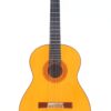 Die Juan Montero 1993 Blanca Flamenco Gitarre ist eine klassische Akustikgitarre mit hellem Holzkorpus, dunklem Griffbrett und sechs Saiten, die auf einem schlichten weißen Hintergrund abgebildet ist. Die Juan Montero 1993 Blanca Flamenco Gitarre ist eine klassische Akustikgitarre mit hellem Holzkorpus, dunklem Griffbrett und sechs Saiten, die auf einem schlichten weißen Hintergrund abgebildet ist.