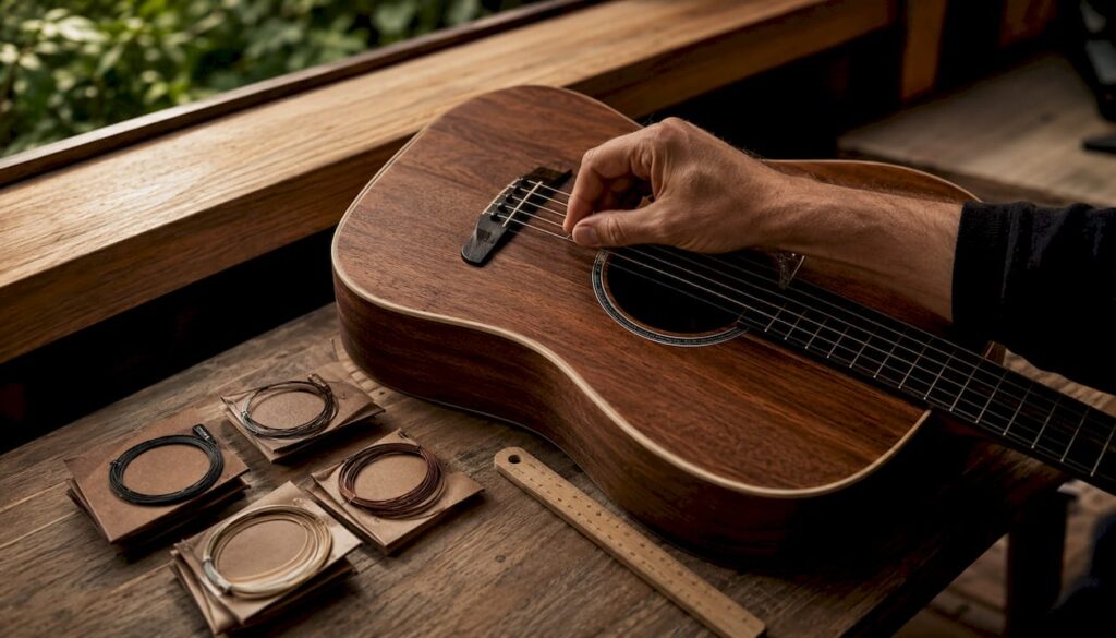 Die Akustikgitarre: Ein Blick auf Holz, Saiten und ihre feinen Details