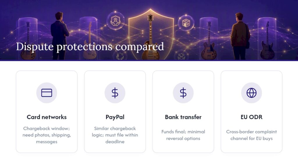 Comparison of payment dispute protection options
