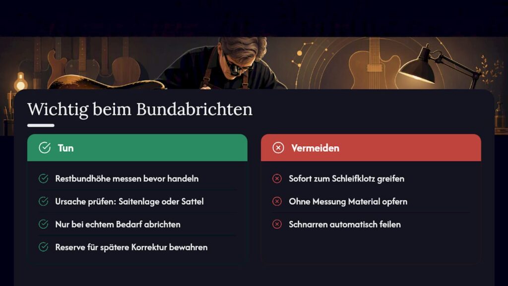 Was beim Bundabrichten häufig unterschätzt wird — overview diagram