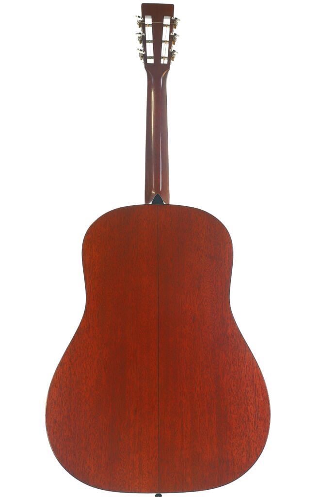 Rückansicht einer Martin D-18 VS 2006 Klassische Gitarre aus Holz. Rückansicht einer Martin D-18 VS 2006 Klassische Gitarre aus Holz.